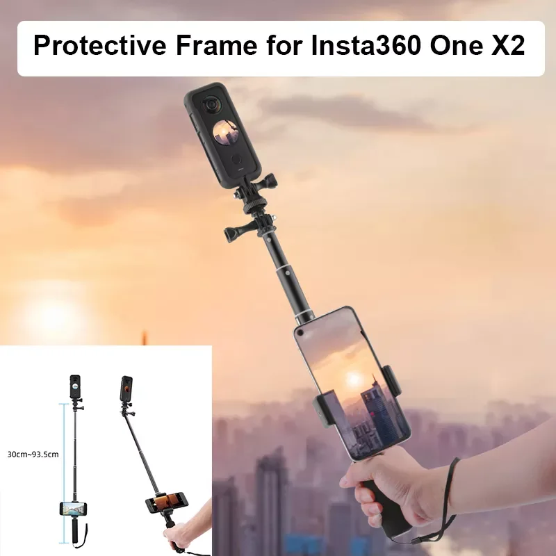 Camera Protection Frame for Insta360 ONE X2 Mobile Phone Selfie Stick Vertical Expansion Adapter Mount Holder Border Cage Case
Camera Protection Frame for Insta360 ONE X2 Mobile Phone Selfie Stick Vertical Expansion Adapter Mount Holder Border Cage Case
