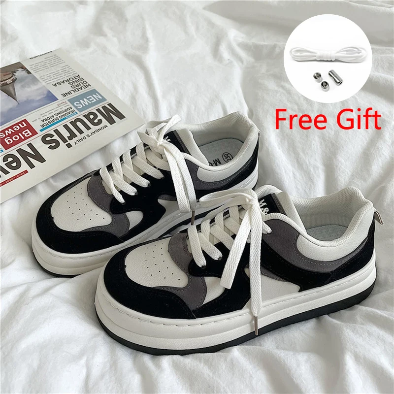 Женские кроссовки на платформе, Вулканизированная подошва, Повседневная Весенняя спортивная обувь, кавайные, в стиле Харадзюку 
Женские кроссовки на платформе, Вулканизированная подошва, Повседневная Весенняя спортивная обувь, кавайные, в стиле Харадзюку