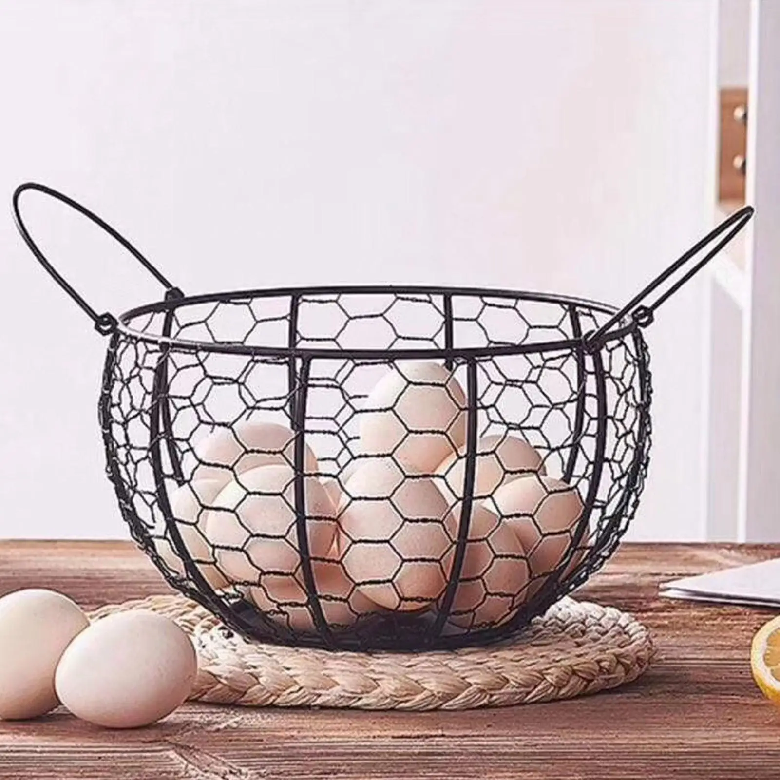 Egg Holder Iron Chicken Egg Organizer Kitchen Storage Metal Wire Fruit Storage Basket for Kitchen Cabinet Countertop Living Room
Egg Holder Iron Chicken Egg Organizer Kitchen Storage Metal Wire Fruit Storage Basket for Kitchen Cabinet Countertop Living Room