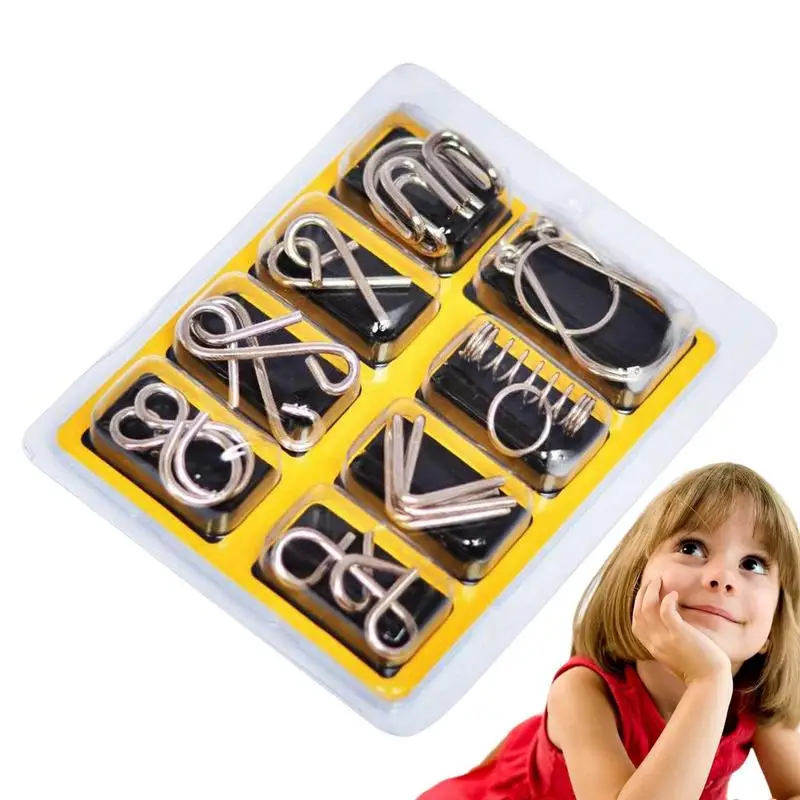 Metal IQ Puzzle Toys Mind Logic And IQ Game Test Toy For Teens Disentanglement 3D Coil Cast Wire Chain Intelligence Toy For Part
Metal IQ Puzzle Toys Mind Logic And IQ Game Test Toy For Teens Disentanglement 3D Coil Cast Wire Chain Intelligence Toy For Part