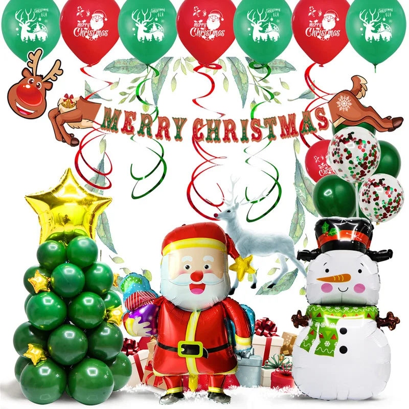 

Счастливого Рождества Воздушный Шар АРКА набор-Санта Клаус алюминиевая пленка воздушные шары для украшения вечеринок новый год детский душ день рождения товары