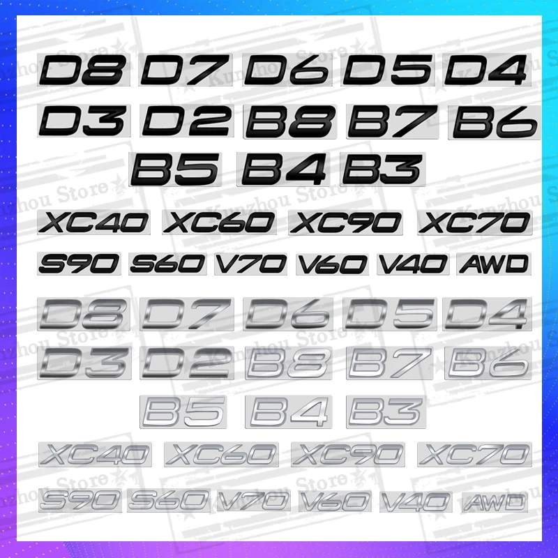 1 шт. металлический значок для Volvo XC60 XC40 XC90 ADW S60 S90 V40 V60 V70 D2 3 4 5 6 7 8 B5
1 шт. металлический значок для Volvo XC60 XC40 XC90 ADW S60 S90 V40 V60 V70 D2 3 4 5 6 7 8 B5