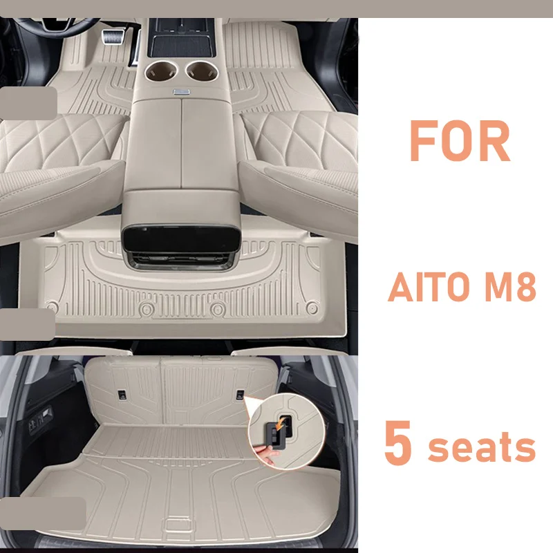 LHD для AITO M8 2025 2026 TPE автомобильные коврики против грязи, водонепроницаемая защитная подставка для пола, внутренние детали, автомобильные аксессуары
LHD для AITO M8 2025 2026 TPE автомобильные коврики против грязи, водонепроницаемая защитная подставка для пола, внутренние детали, автомобильные аксессуары
