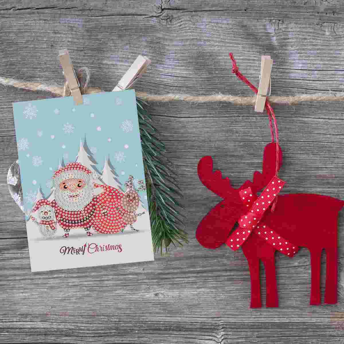 Christmas Cards 5D Bead Painting Cards Greeting Holiday for Holiday Painting Gifts
Christmas Cards 5D Bead Painting Cards Greeting Holiday for Holiday Painting Gifts