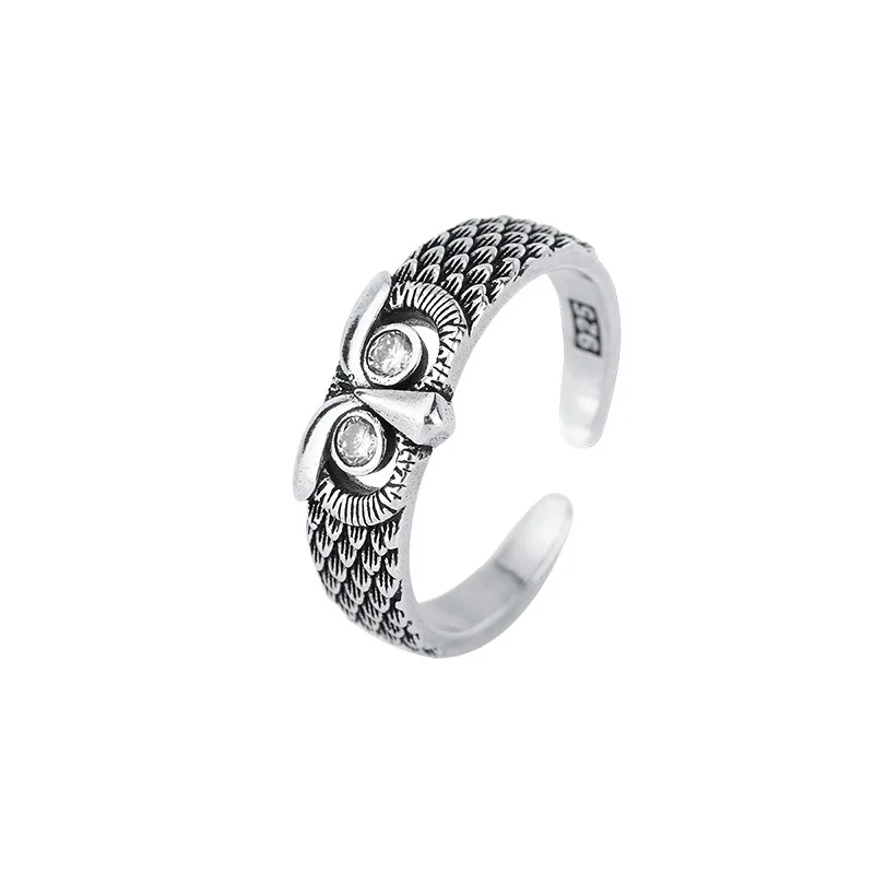 Vintage personality ancient owl ring creative accessories opening adjustable men's animal hip-hop ring
Vintage personality ancient owl ring creative accessories opening adjustable men's animal hip-hop ring