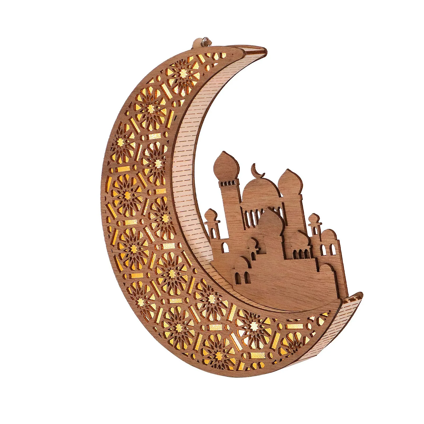 Ramadan Eid Wooden Ornaments Natural Light-up Carved Sign Crafts for Living Room Housewarming Gift
Ramadan Eid Wooden Ornaments Natural Light-up Carved Sign Crafts for Living Room Housewarming Gift