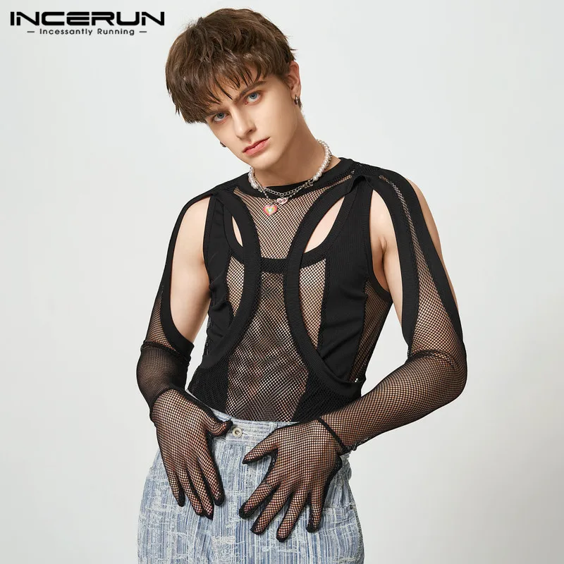 INCERUN Men Bodysuits Mesh Patchwork Transparent O-neck Long Sleeve Gloves Rompers Men Hollow Out 2023 Sexy Irregular Bodysuit
INCERUN Men Bodysuits Mesh Patchwork Transparent O-neck Long Sleeve Gloves Rompers Men Hollow Out 2023 Sexy Irregular Bodysuit