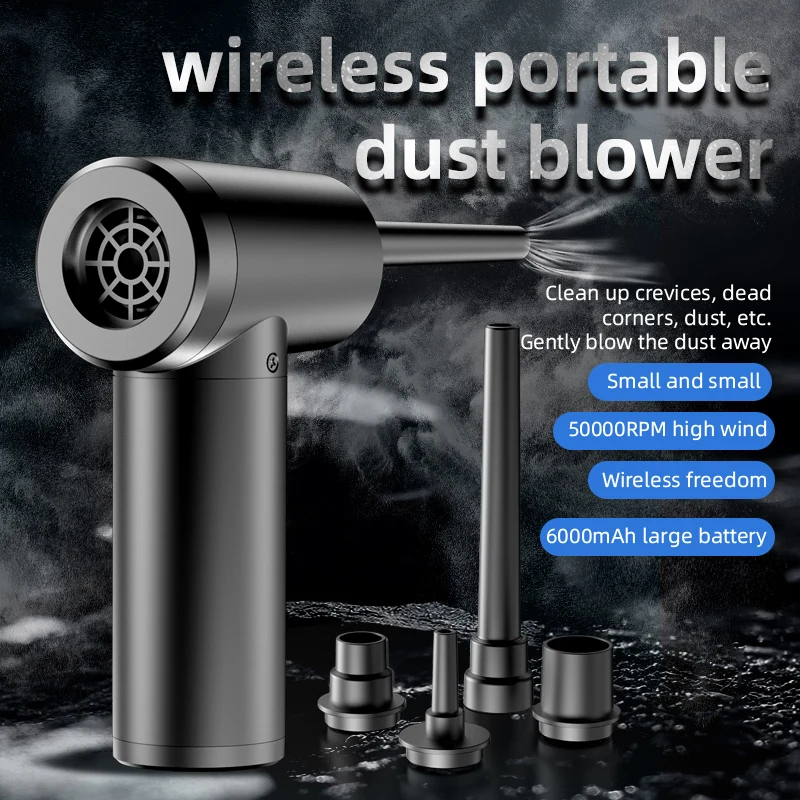 Wireless Air Duster 50000 RPM Dust Blowing Gun USB Compressed Air Blower Cleaning For Computer Laptop Keyboard Camera Cleaning
Wireless Air Duster 50000 RPM Dust Blowing Gun USB Compressed Air Blower Cleaning For Computer Laptop Keyboard Camera Cleaning