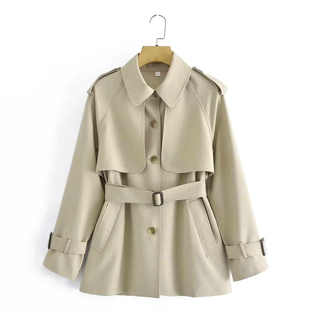 PB&ZA Autumn Women's Trench Coat 2022 new Collection British Style Single Breasted Coat With Belt Beige Jacket Women's Clothing
PB&ZA Autumn Women's Trench Coat 2022 new Collection British Style Single Breasted Coat With Belt Beige Jacket Women's Clothing