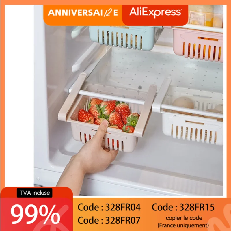 Kitchen Organizer Supplies Kitchen Refrigerator Storage Rack Fridge Freezer Shelf Holder Pull-out Drawer Home Space Saver
Kitchen Organizer Supplies Kitchen Refrigerator Storage Rack Fridge Freezer Shelf Holder Pull-out Drawer Home Space Saver