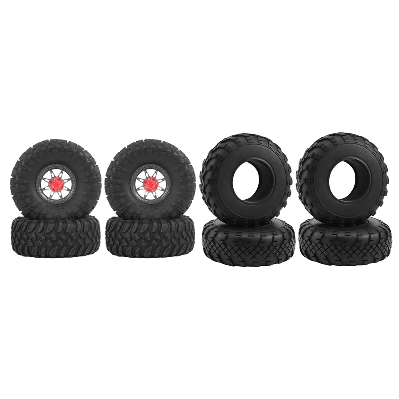 4Pcs 1.9 Beadlock Wheel Rim and Rubber Tires Set with 4PCS 1.9 Rubber Wheel Tires Tyres for 1/10 RC Crawler Car Axial 
4Pcs 1.9 Beadlock Wheel Rim and Rubber Tires Set with 4PCS 1.9 Rubber Wheel Tires Tyres for 1/10 RC Crawler Car Axial