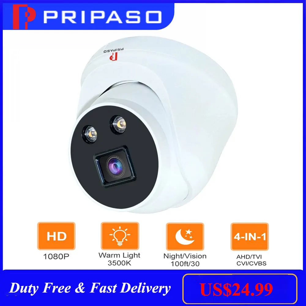 1080P Wide View CCTV Camara 4 in 1 TVI/AHD/CVI Mini Dome Camera Night Vision 3.6mm Lens Analog Camera Home Security
1080P Wide View CCTV Camara 4 in 1 TVI/AHD/CVI Mini Dome Camera Night Vision 3.6mm Lens Analog Camera Home Security