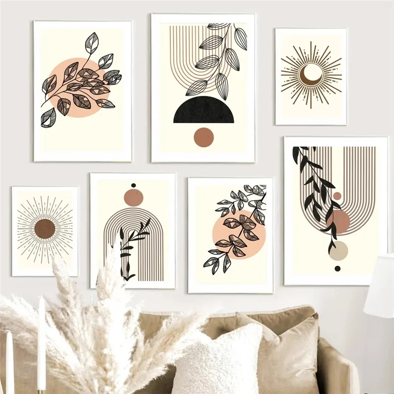Boho Abstract Line Branch Leaf Sun Moon Wall Art Canvas Painting Poster and Prints Picture for Living Room Decoration Home Decor
Boho Abstract Line Branch Leaf Sun Moon Wall Art Canvas Painting Poster and Prints Picture for Living Room Decoration Home Decor