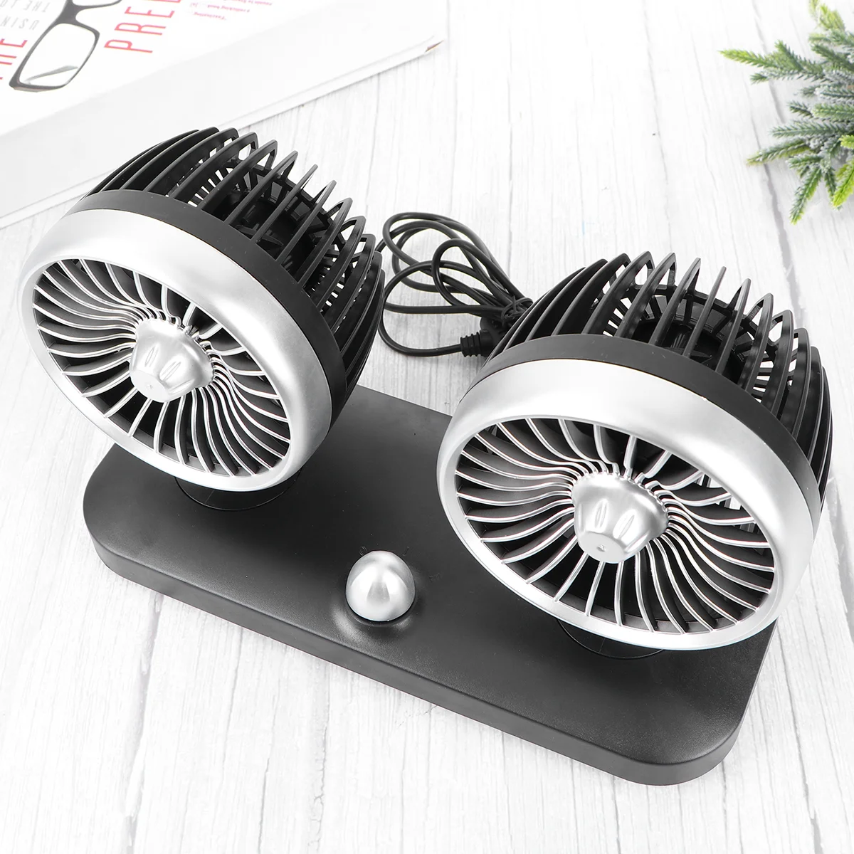 1Pc 12V Double-headed Car USB Fan All-Round Portable Car Vehicle Truck Air Fan Adjustable Cooler
1Pc 12V Double-headed Car USB Fan All-Round Portable Car Vehicle Truck Air Fan Adjustable Cooler