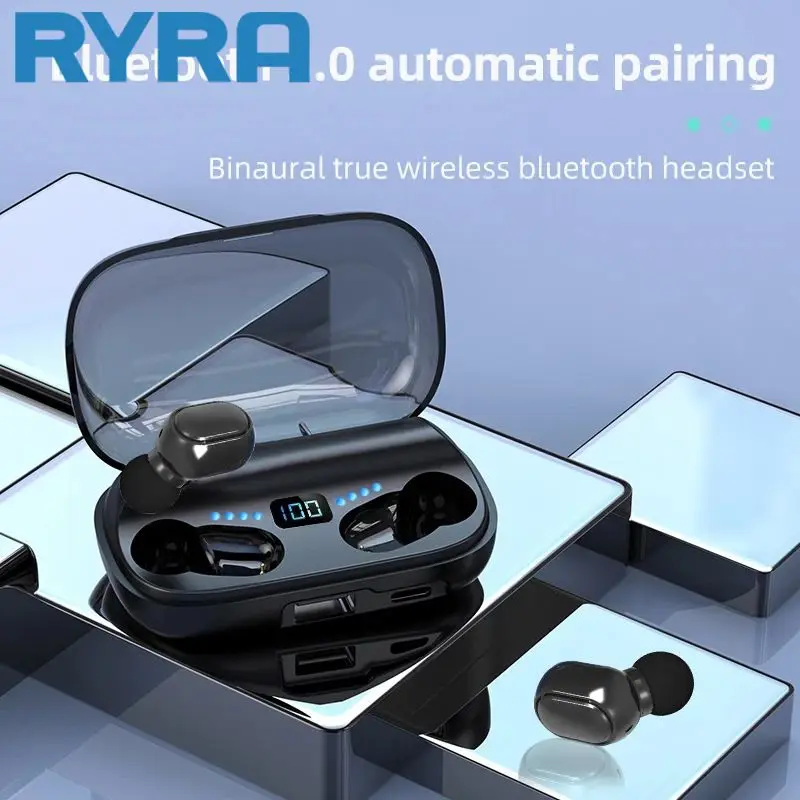 Bluetooth-наушники с зарядным устройством, водонепроницаемые, с сенсорным управлением
Bluetooth-наушники с зарядным устройством, водонепроницаемые, с сенсорным управлением