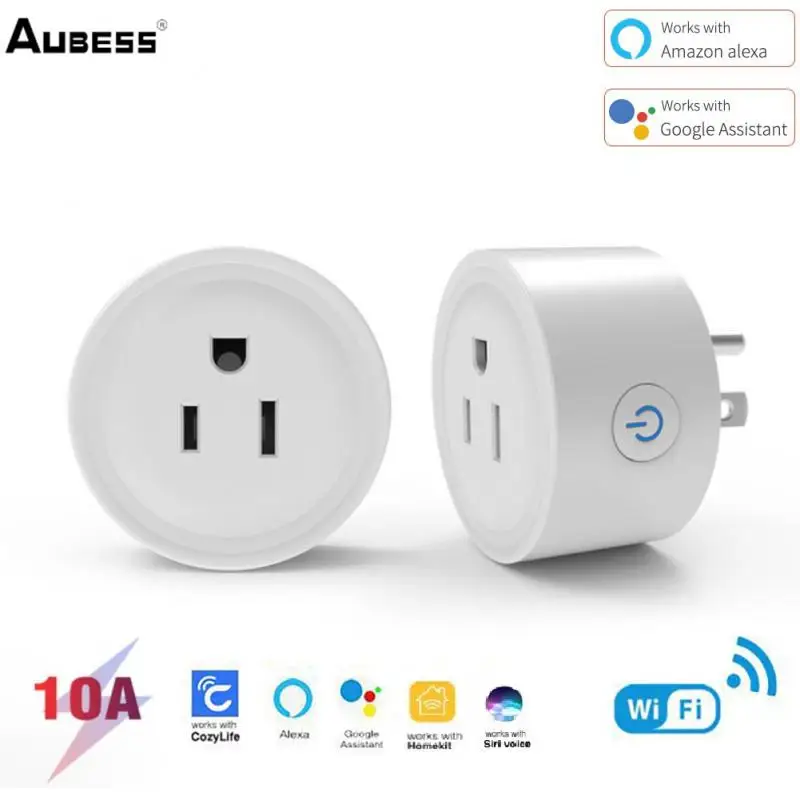 Смарт-розетка AUBESS на 10 А с поддержкой Wi-Fi
Смарт-розетка AUBESS на 10 А с поддержкой Wi-Fi