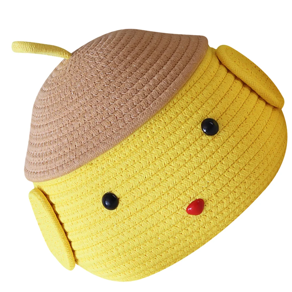 Egg Basket Chick Shape Storage Basket Practical Cotton Rope Woven Egg Storage Basket 
Egg Basket Chick Shape Storage Basket Practical Cotton Rope Woven Egg Storage Basket