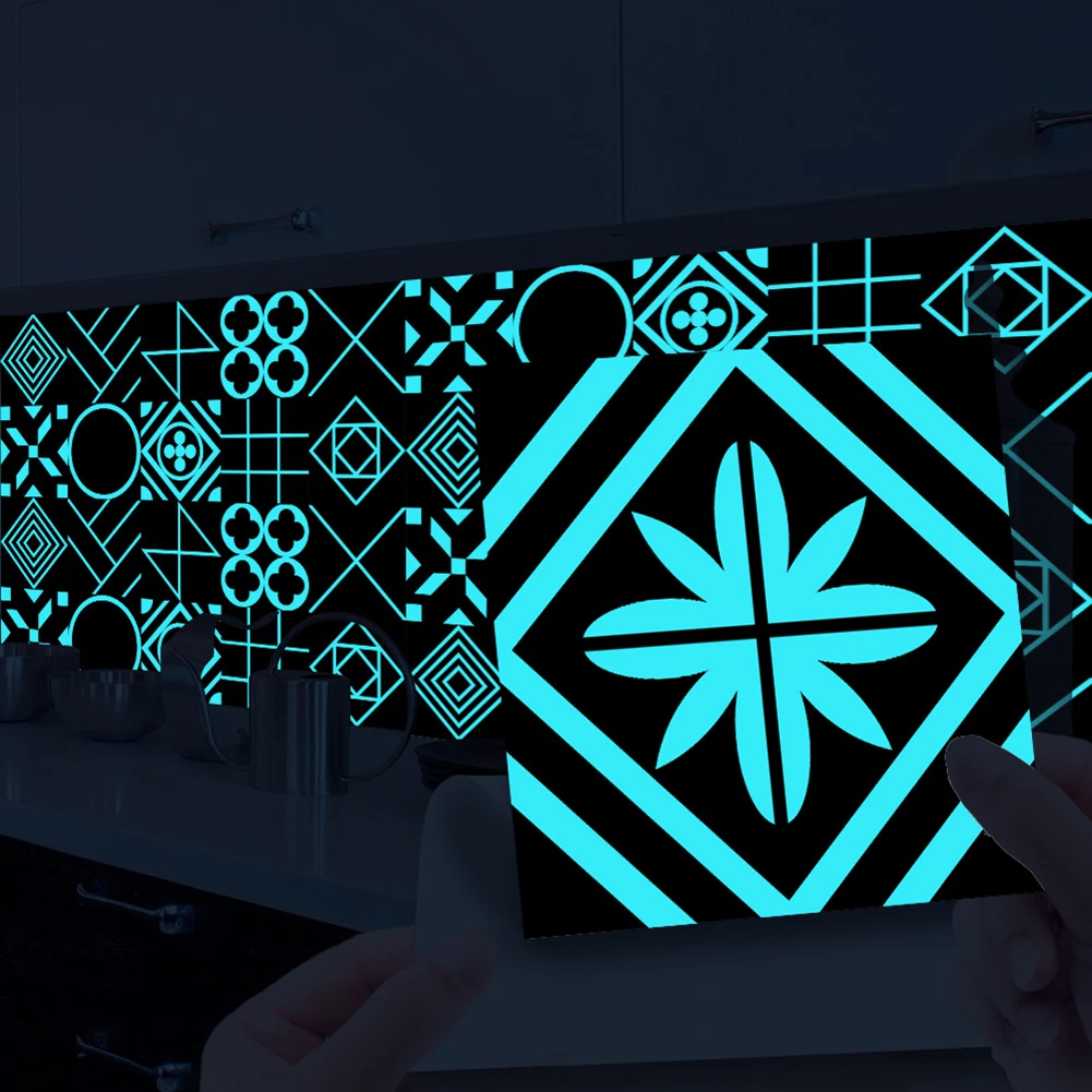 10Pcs Fluorescent Wall Stickers Bathroom Kitchen Home Wall Decal Self-Adhesive 15x15CM Noctilucent Stickers Home Decor
10Pcs Fluorescent Wall Stickers Bathroom Kitchen Home Wall Decal Self-Adhesive 15x15CM Noctilucent Stickers Home Decor