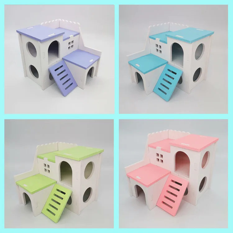 Hamster Wooden House Nesting Habitat Small Animals Colored Play Hut Villa Chew Toys for Dwarf Hamster Sleep
Hamster Wooden House Nesting Habitat Small Animals Colored Play Hut Villa Chew Toys for Dwarf Hamster Sleep