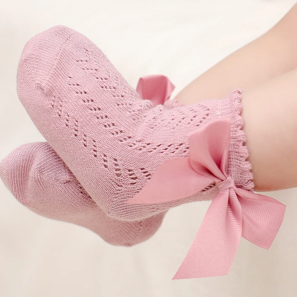 

Sokken Mode Boog Dunne Sokken Voor Meisjes Baby Kleding Accessoires Wit Rood Kleur 2021