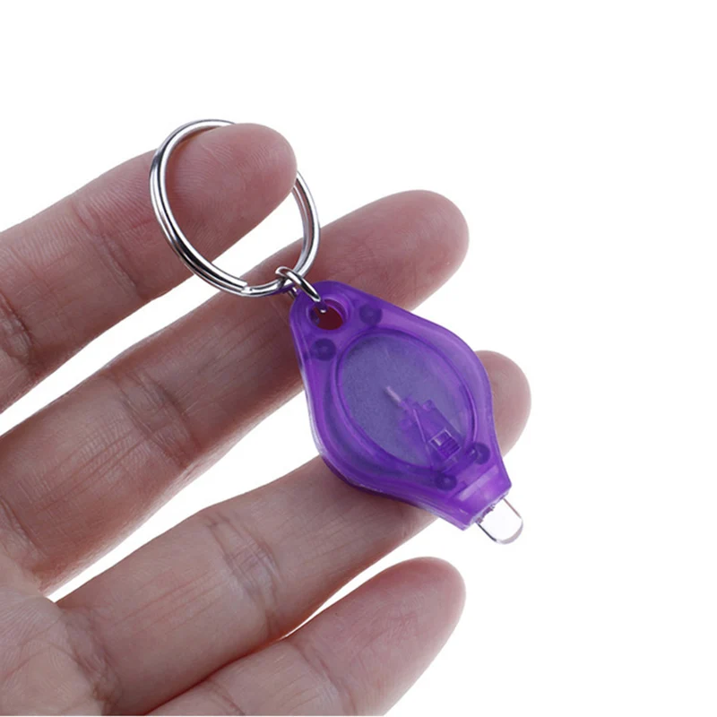 

ZK20 UV Mini Keychain LED Flashlight Torch Lamp Key Ring Torch UV Blue / Violet / Green / Red Light Turtle Shape Lamp Multicolor