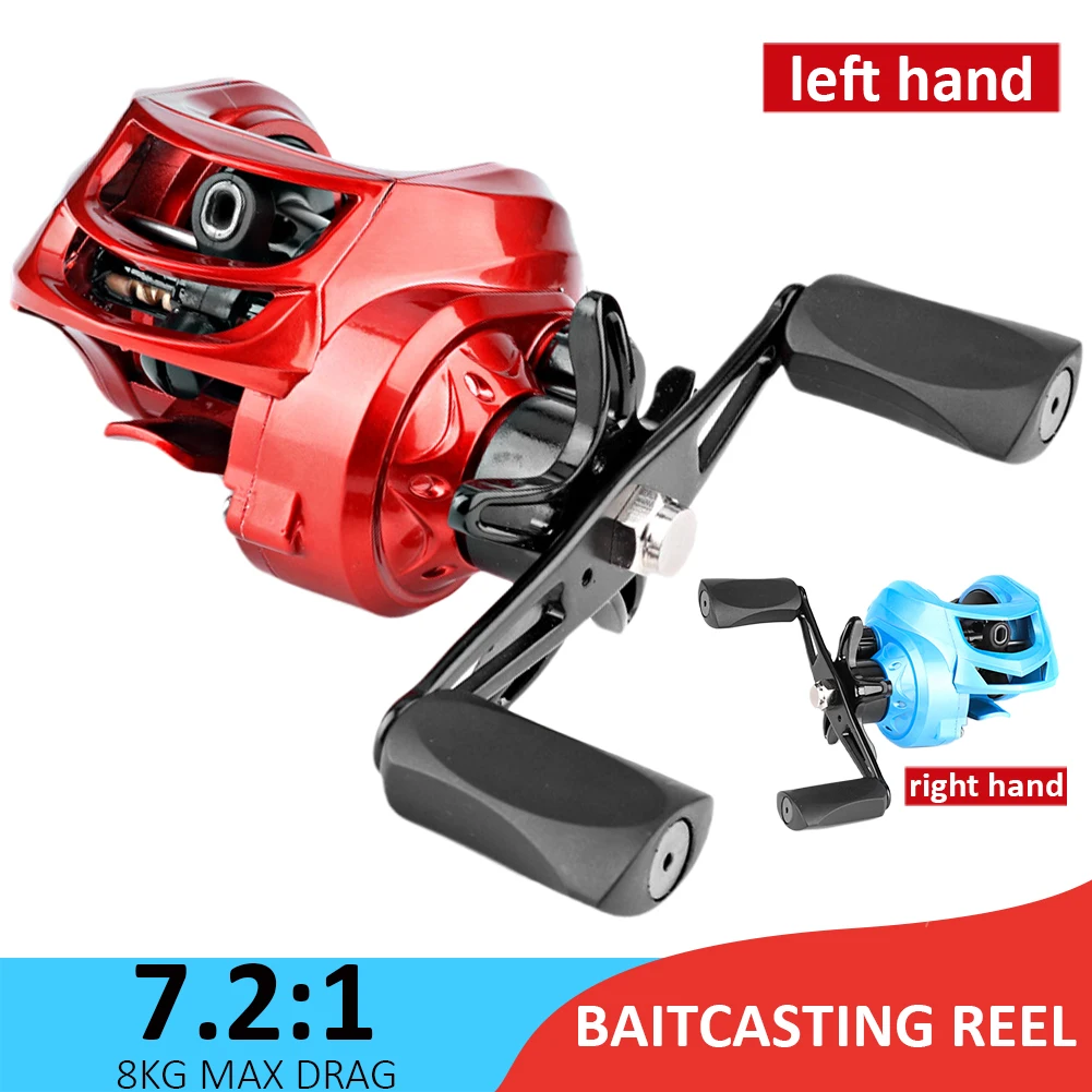 Baitcasting Reel 8KG Max Drag Ultralight Fishing Reel Magnetic Brake 7.2:1 Gear Ratio 3+1BB Long Cast Reels Fishing Accessories
Baitcasting Reel 8KG Max Drag Ultralight Fishing Reel Magnetic Brake 7.2:1 Gear Ratio 3+1BB Long Cast Reels Fishing Accessories