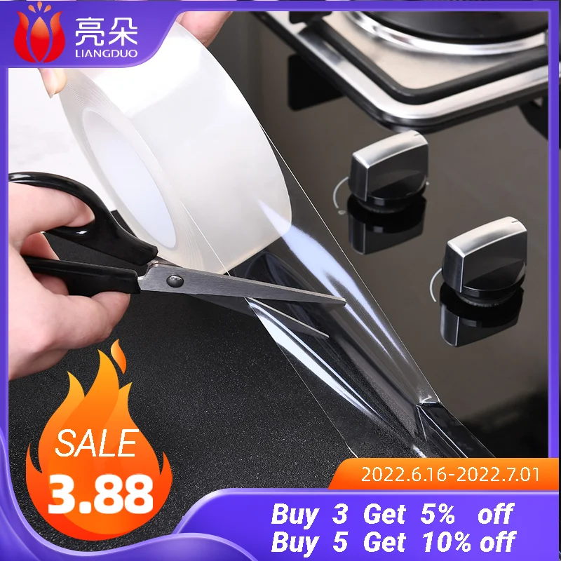 Kitchen Sink waterproof adhesive tape Bathroom Toilet Crevice Strip tape Strong Self-adhesive Transparent Tape Seal strip
Kitchen Sink waterproof adhesive tape Bathroom Toilet Crevice Strip tape Strong Self-adhesive Transparent Tape Seal strip