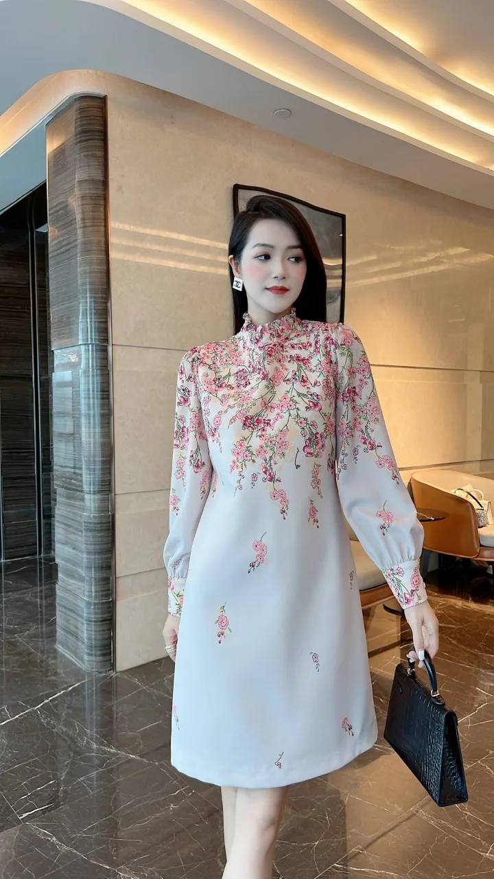 2023 Spring/Summer Fashion New Women's Clothing Wooden Ear Collar Stitching Printing A- line Dress 0814
2023 Spring/Summer Fashion New Women's Clothing Wooden Ear Collar Stitching Printing A- line Dress 0814