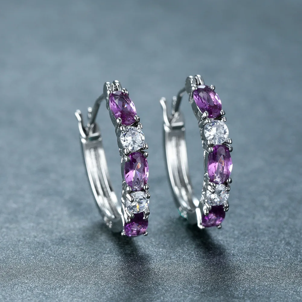 Exquisite Luxury Cubic Zirconia Women Hoop Earring Stylish Girl Accessorie Party Daily Wearable Fashion Jewelry Pendientes Mujer
Exquisite Luxury Cubic Zirconia Women Hoop Earring Stylish Girl Accessorie Party Daily Wearable Fashion Jewelry Pendientes Mujer