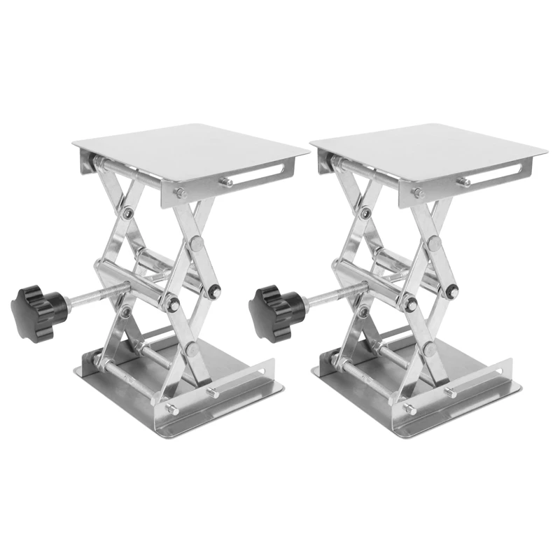 TOP 2X Scientific Lab Jack-100 X 100Mm Stainless Steel Lab Stand Table Rack Scissor Lab-Lift Lifter For Science Experiment
TOP 2X Scientific Lab Jack-100 X 100Mm Stainless Steel Lab Stand Table Rack Scissor Lab-Lift Lifter For Science Experiment
