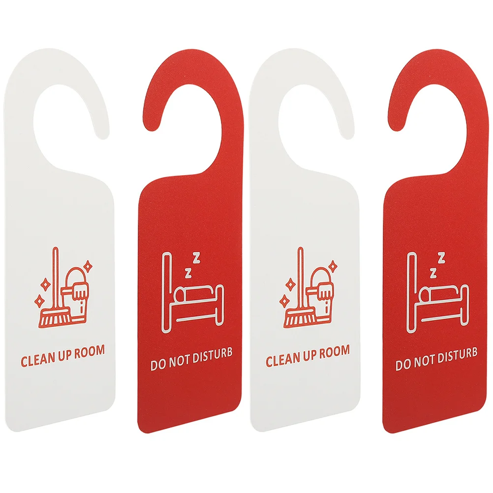 4 Pcs Do Not Disturb Listing Hotel Hanger Door Signs Front PVC Tags Plastic Hangers Double 
4 Pcs Do Not Disturb Listing Hotel Hanger Door Signs Front PVC Tags Plastic Hangers Double