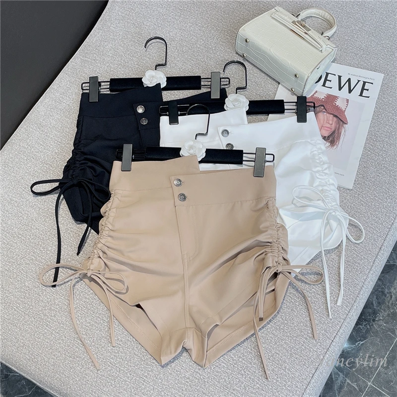 2022 Summer Khaki Shorts Women New All-Matching Slim Fit Irregular Drawstring Sexy Outfits Femme White Black
2022 Summer Khaki Shorts Women New All-Matching Slim Fit Irregular Drawstring Sexy Outfits Femme White Black