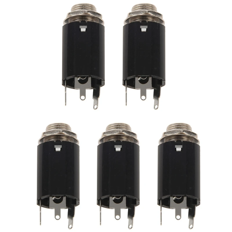 5Pc Black Guitar Endpin Jack 6.35 Input For Any Guitar Eq Pickup Output Guitar Parts & Accessories
5Pc Black Guitar Endpin Jack 6.35 Input For Any Guitar Eq Pickup Output Guitar Parts & Accessories