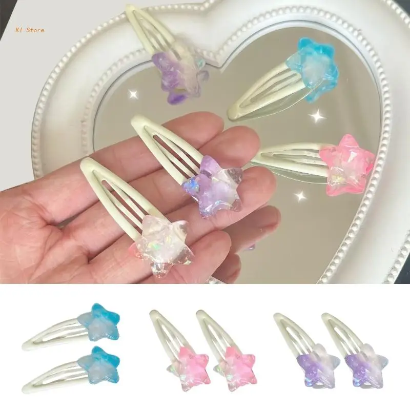 Girly Clear Star Hairpin Spring Girl Taking Photo Hair Barrettes Bangs Hair Clip 
Girly Clear Star Hairpin Spring Girl Taking Photo Hair Barrettes Bangs Hair Clip