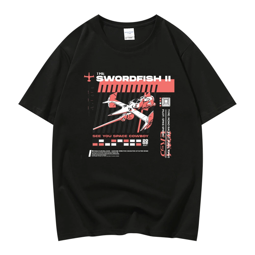 Classic 90s Anime Cowboy Bebop T-shirt Men Women Fashion Short Sleeve Spike Spiegel Graphic Print T Shirt Pure Cotton Manga Tees
Classic 90s Anime Cowboy Bebop T-shirt Men Women Fashion Short Sleeve Spike Spiegel Graphic Print T Shirt Pure Cotton Manga Tees