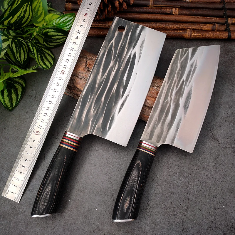 Handmade Knife High-carbon Clad Steel Butcher Knife Full Tang Meat Chopping Bone Powerful Cleaver Fish Vegetable Slicing Tool
Handmade Knife High-carbon Clad Steel Butcher Knife Full Tang Meat Chopping Bone Powerful Cleaver Fish Vegetable Slicing Tool