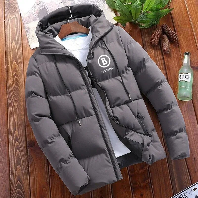 

2023 Bogner high-quality new autumn and winter menswear warm, windproof, rain-proof stand-up collar zipper cotton jacket