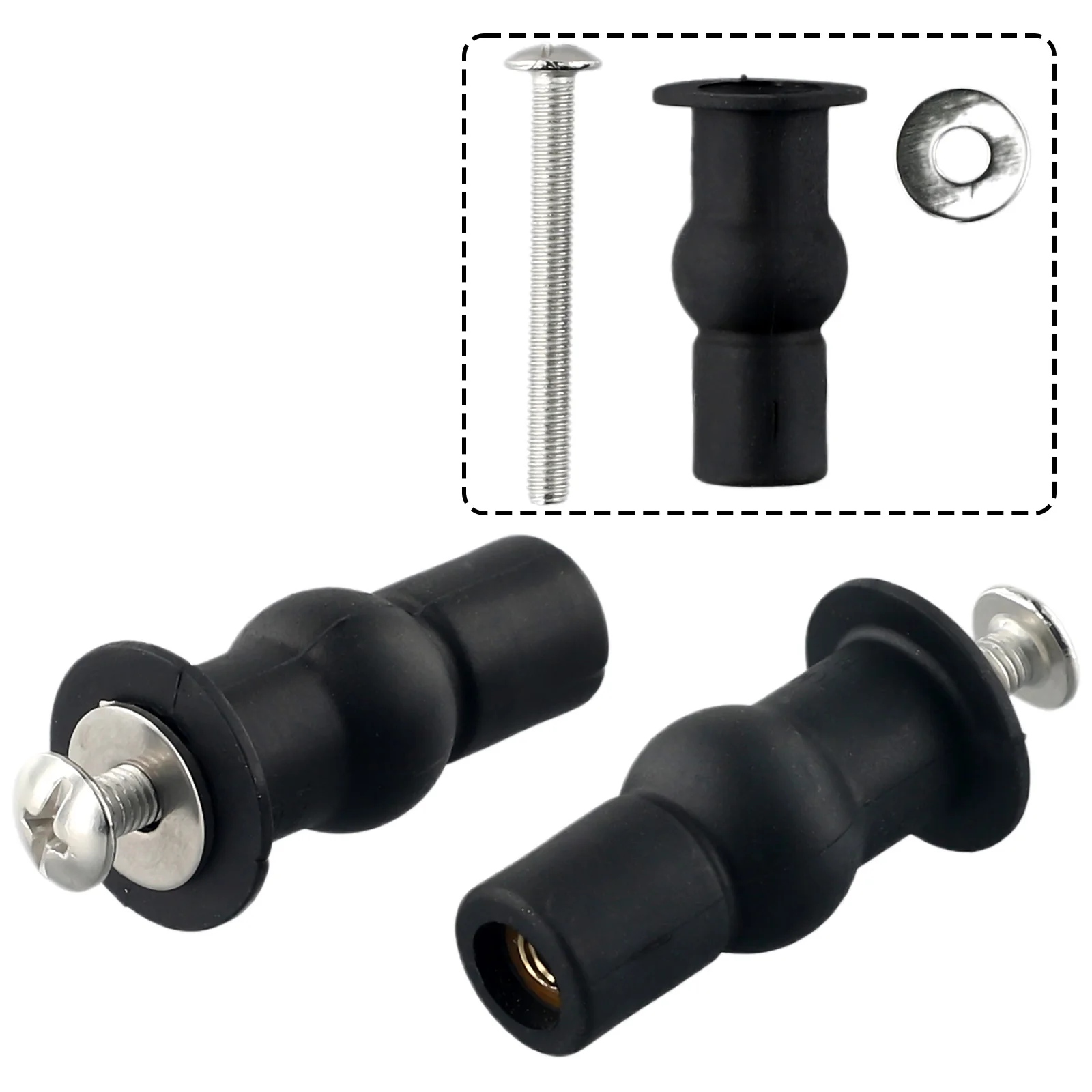 2pcs Top Fix Toilet Seat Screws Nut Cover Lid Pan Fixing WC Blind Hole Fitting Kits Universal Bathroom Accessories Replacement
2pcs Top Fix Toilet Seat Screws Nut Cover Lid Pan Fixing WC Blind Hole Fitting Kits Universal Bathroom Accessories Replacement