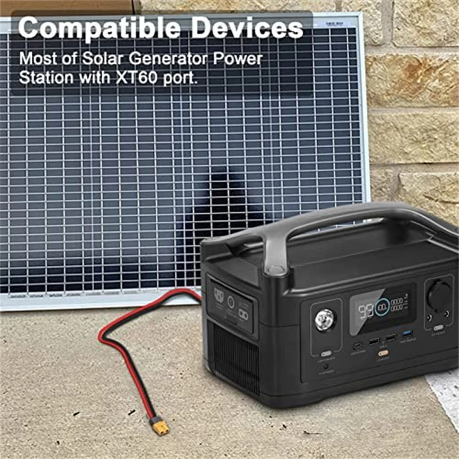 12AWG XT60 Female To Male Female Solar Panel Connection Cable Kit Charging Cable Solar Generator 1m Solar Panel Accesories
12AWG XT60 Female To Male Female Solar Panel Connection Cable Kit Charging Cable Solar Generator 1m Solar Panel Accesories