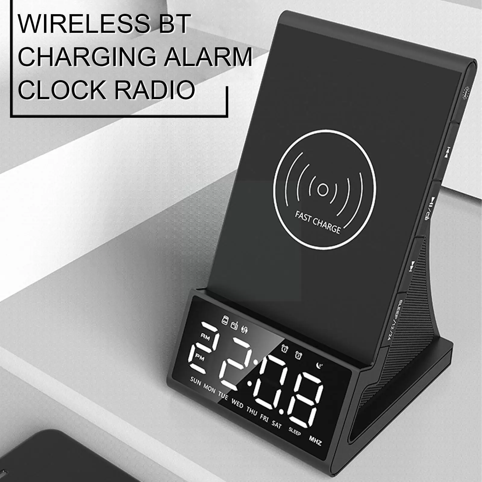 10W LED Display Digital Bluetooth Wireless Charging Rechargeable USB Radio Clock Alarm O9L3
10W LED Display Digital Bluetooth Wireless Charging Rechargeable USB Radio Clock Alarm O9L3