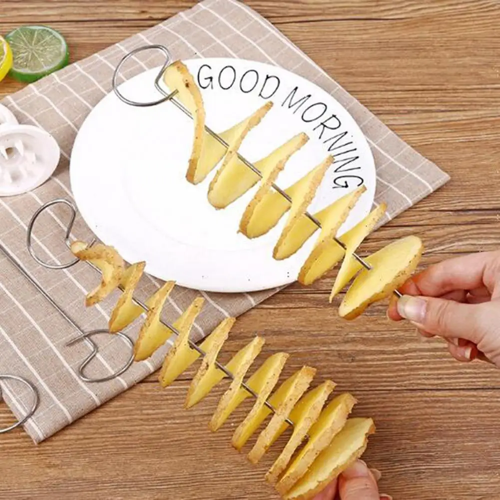 1 Set Practical Efficient Potato Cutter High Hardness Multifunctional Reusable Potato Twister Cutter Daily Chopping
1 Set Practical Efficient Potato Cutter High Hardness Multifunctional Reusable Potato Twister Cutter Daily Chopping