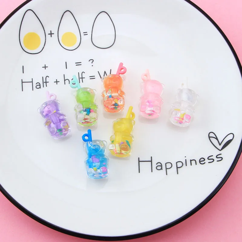 13x28MM Resin Cartoon Bear Sippy Cups Charms Fruit Juice Cup Bottle Pendant for Jewelry DIY Earrings Necklace Key Chain Making
13x28MM Resin Cartoon Bear Sippy Cups Charms Fruit Juice Cup Bottle Pendant for Jewelry DIY Earrings Necklace Key Chain Making