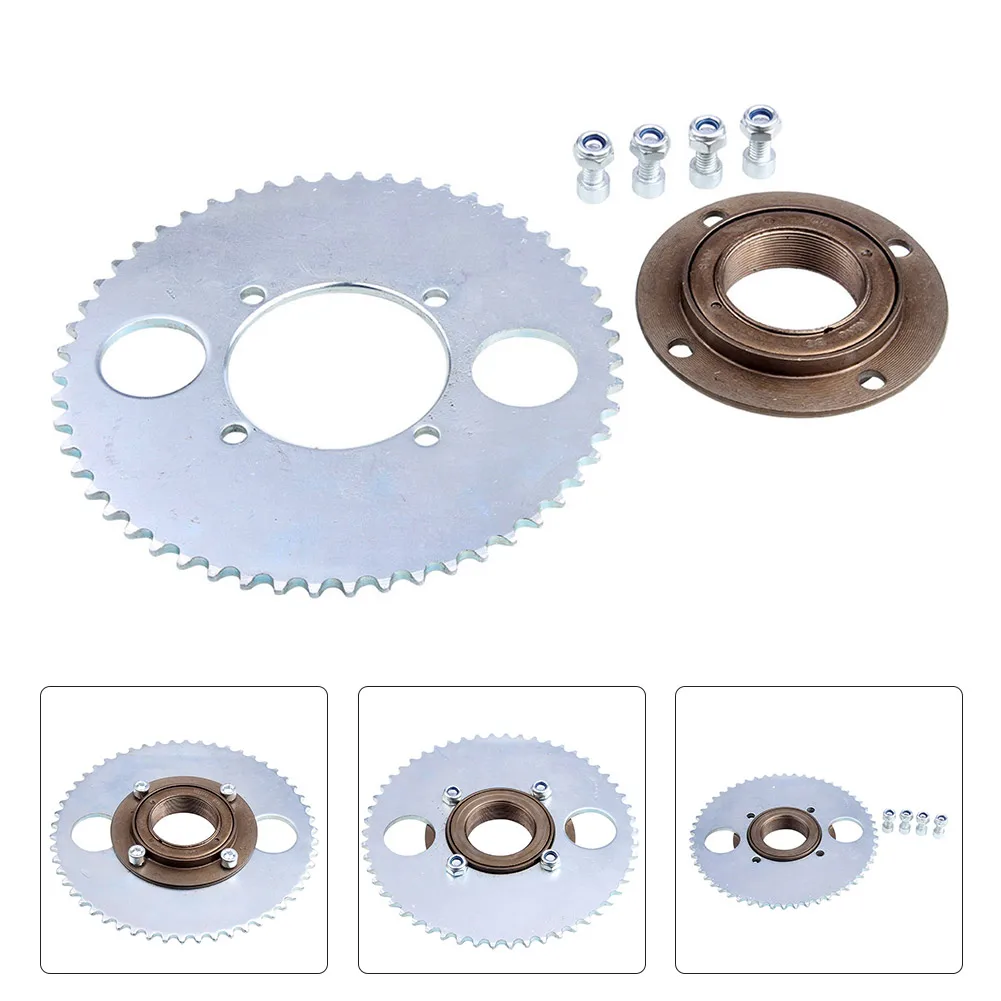 Scooter Rear Wheel T8F 44T 4 Hole Sprocket Chain Drive Gear+Freewheel Adapter With 4pcs Bolts Steel Cycling Accessories
Scooter Rear Wheel T8F 44T 4 Hole Sprocket Chain Drive Gear+Freewheel Adapter With 4pcs Bolts Steel Cycling Accessories