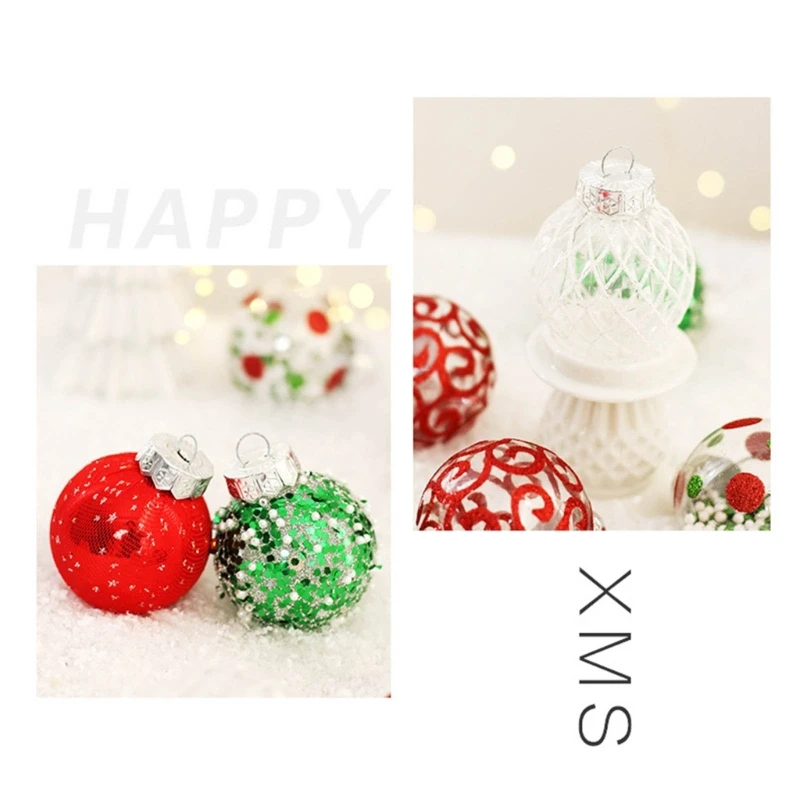 270F Christmas Tree Baubles 25pcs/box Red Green White Christmas Balls Ornaments Set for Christmas Holiday Festival Home 
270F Christmas Tree Baubles 25pcs/box Red Green White Christmas Balls Ornaments Set for Christmas Holiday Festival Home