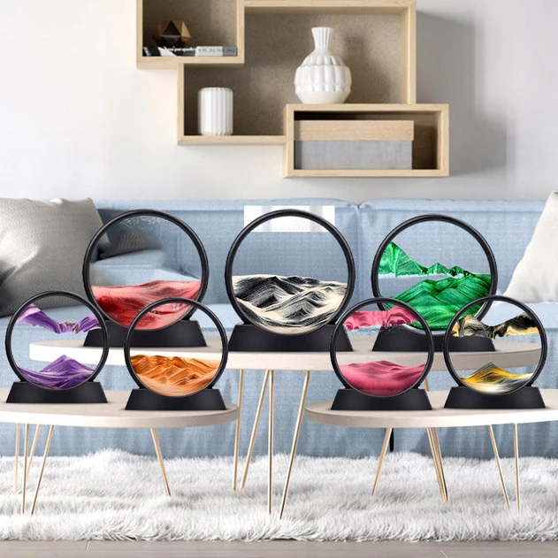 3D Landscape and Quicksand Painting Desktop Decoration Upscale Glass Hourglass Ornament Living Room Home Decoration Accessorie
3D Landscape and Quicksand Painting Desktop Decoration Upscale Glass Hourglass Ornament Living Room Home Decoration Accessorie