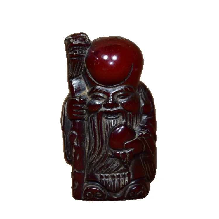 LAOJUNLU Yak Horn Carving Ruyi Shou Xing Lao Small Ornaments Literati Horn Carving Hand Handle Pendant Antique Made Of Old 
LAOJUNLU Yak Horn Carving Ruyi Shou Xing Lao Small Ornaments Literati Horn Carving Hand Handle Pendant Antique Made Of Old