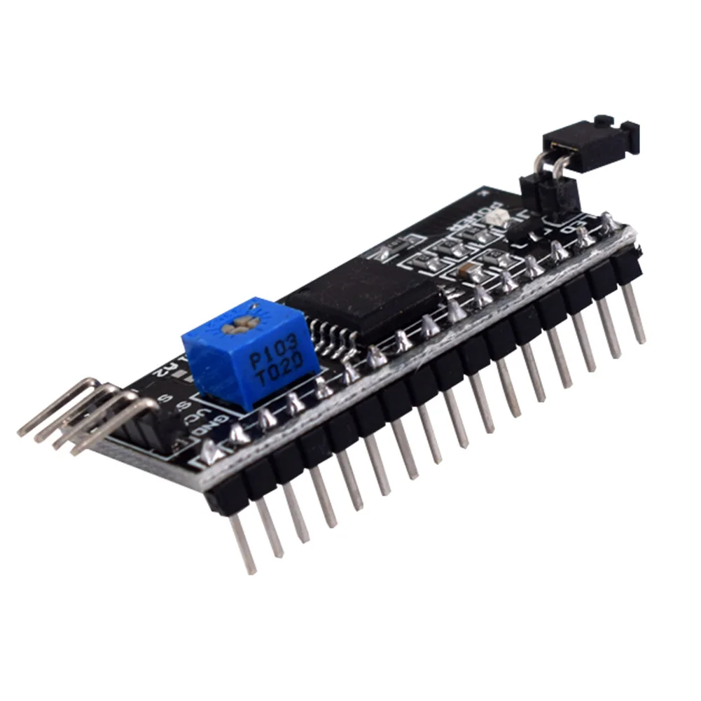 HW-061 IIC I2C последовательный интерфейс 1602 LCD 1602 адаптер Модуль платы преобразователя 
HW-061 IIC I2C последовательный интерфейс 1602 LCD 1602 адаптер Модуль платы преобразователя