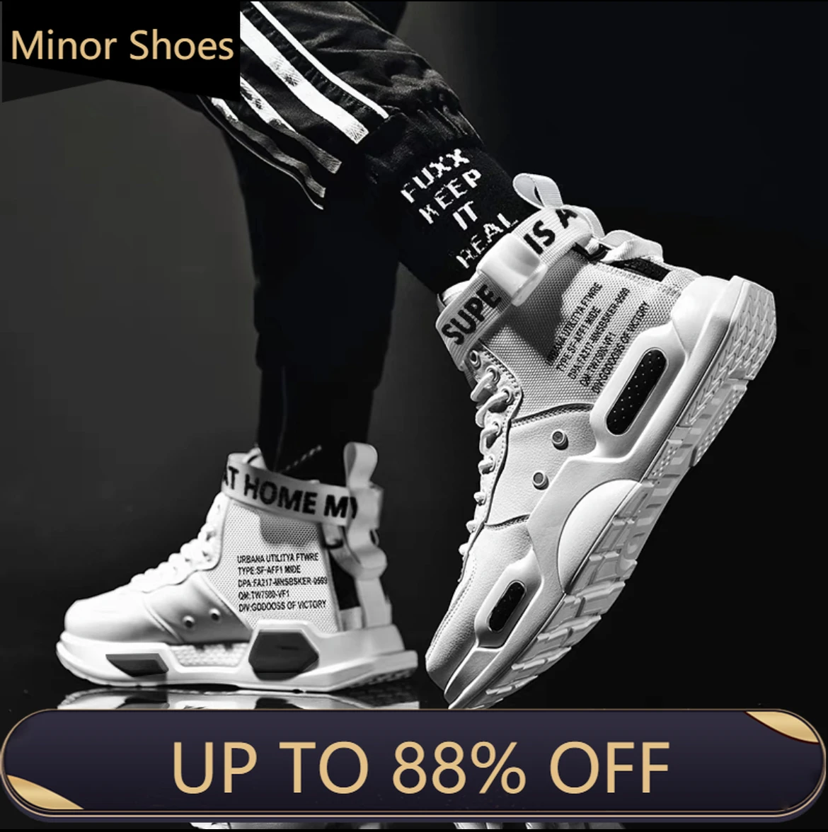 Men's High Top Fashion Leather Sneakers Trend Hot Sale Comfortable Man Casual Shoes Outdoor Non-slip Breathable Men Shoes 
Men's High Top Fashion Leather Sneakers Trend Hot Sale Comfortable Man Casual Shoes Outdoor Non-slip Breathable Men Shoes