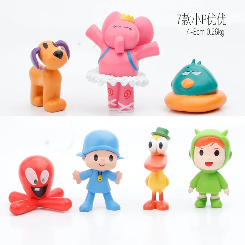 7Pieces Pocoyo Anime Action Figure Model Collection Cartoon toys For friend gift
7Pieces Pocoyo Anime Action Figure Model Collection Cartoon toys For friend gift