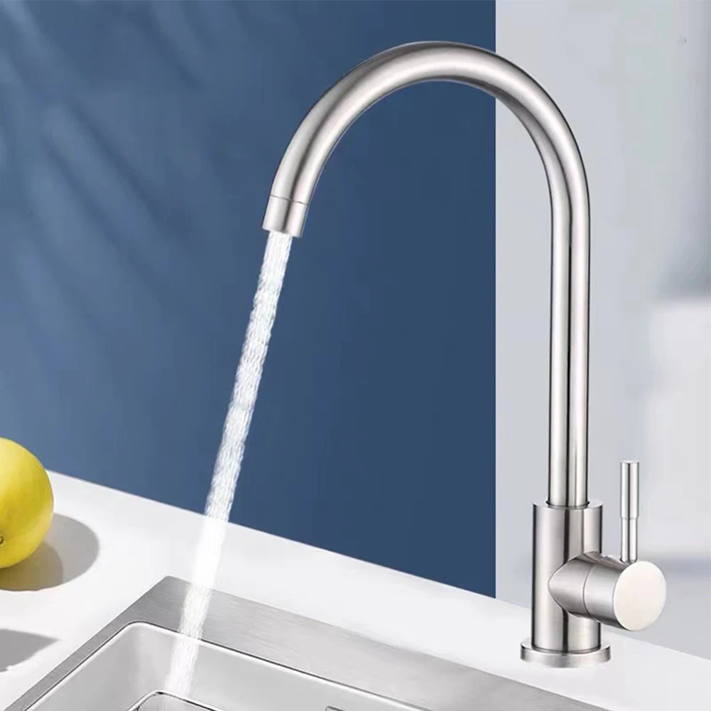 Kitchen Faucet Kitchen Sink Tap Single Cold Faucet 304 Stainless Steel Water Tap Faucets Crane Bathroom Accessories
Kitchen Faucet Kitchen Sink Tap Single Cold Faucet 304 Stainless Steel Water Tap Faucets Crane Bathroom Accessories